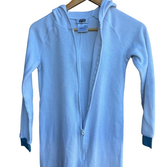 Small Foot M Fuzzy Fleece Full Zip Jumpsuit Flame Resistant - Picture 2 of 5